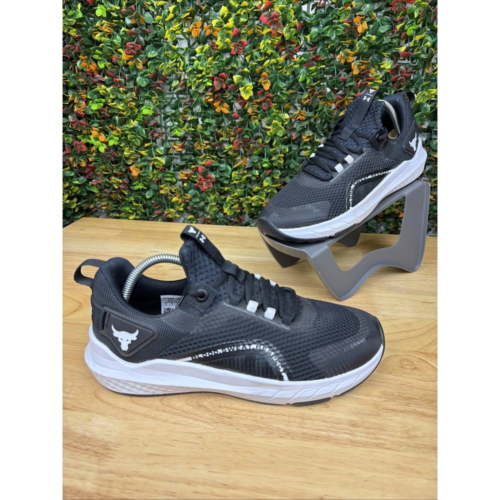 Under Armour Project Rock BSR 2 Mens‎ Training Shoes Black White 3025081-001